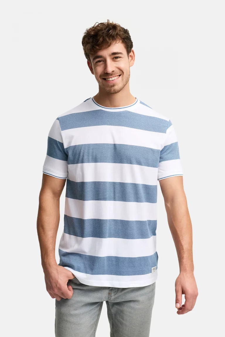 CAMISETA RAYAS AZULES HOMBRE 41-229 BRUNOS INDICODE (1)