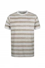 CAMISETA RAYAS BEIGE HOMBRE 41-228 BRUNOS INDICODE