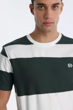 CAMISETA RAYAS VERDES HOMBRE 851035641_279 BRUNOS BENDORFF