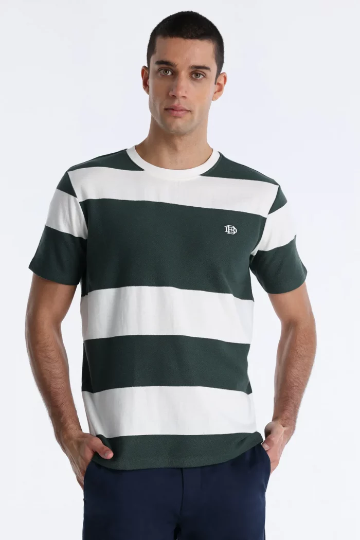 CAMISETA RAYAS VERDES HOMBRE 851035641_279 BRUNOS BENDORFF CAMISETA RAYAS VERDES HOMBRE 851035641_279 BRUNOS BENDORFF