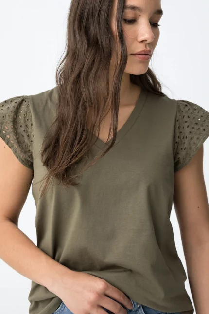 CAMISETA VOLANTES VERDE MUJER 10064849_831 BRUNOS TIFFOSI