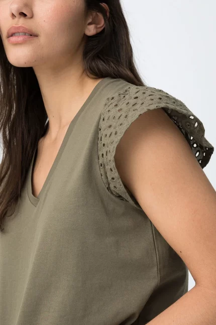 CAMISETA VOLANTES VERDE MUJER 10064849_831 BRUNOS TIFFOSI