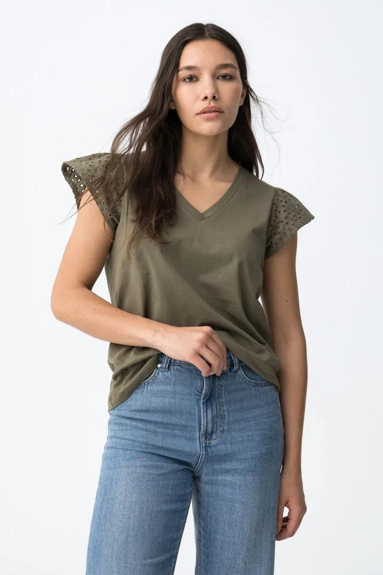 CAMISETA VOLANTES VERDE MUJER 10064849_831 BRUNOS TIFFOSI