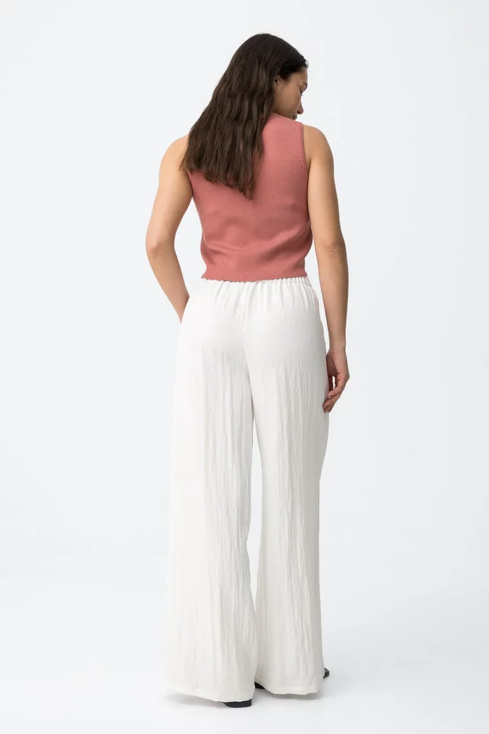 PANTALON ANCHO BLANCO MUJER 10065965_110 BRUNOS TIFFOSI