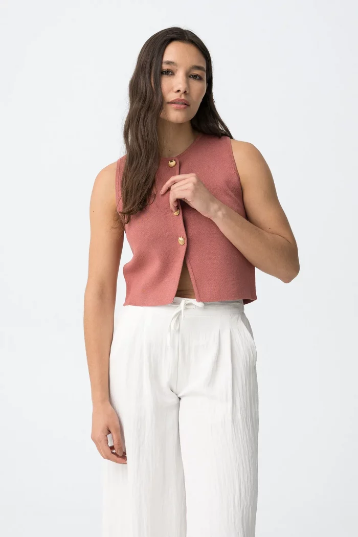 PANTALON ANCHO BLANCO MUJER 10065965_110 BRUNOS TIFFOSI