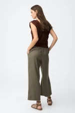 PANTALON LYOCELL VERDE MUJER 10064597_831 BRUNOS TIFFOSI