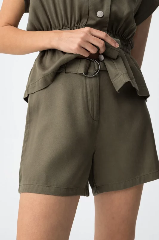 SHORT LYOCELL VERDE MUJER 10065890_831 BRUNOS TIFFOSI