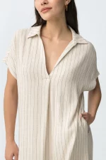 VESTIDO CAMISERO BEIGE MUJER 10064960 BRUNOS TIFFOSI