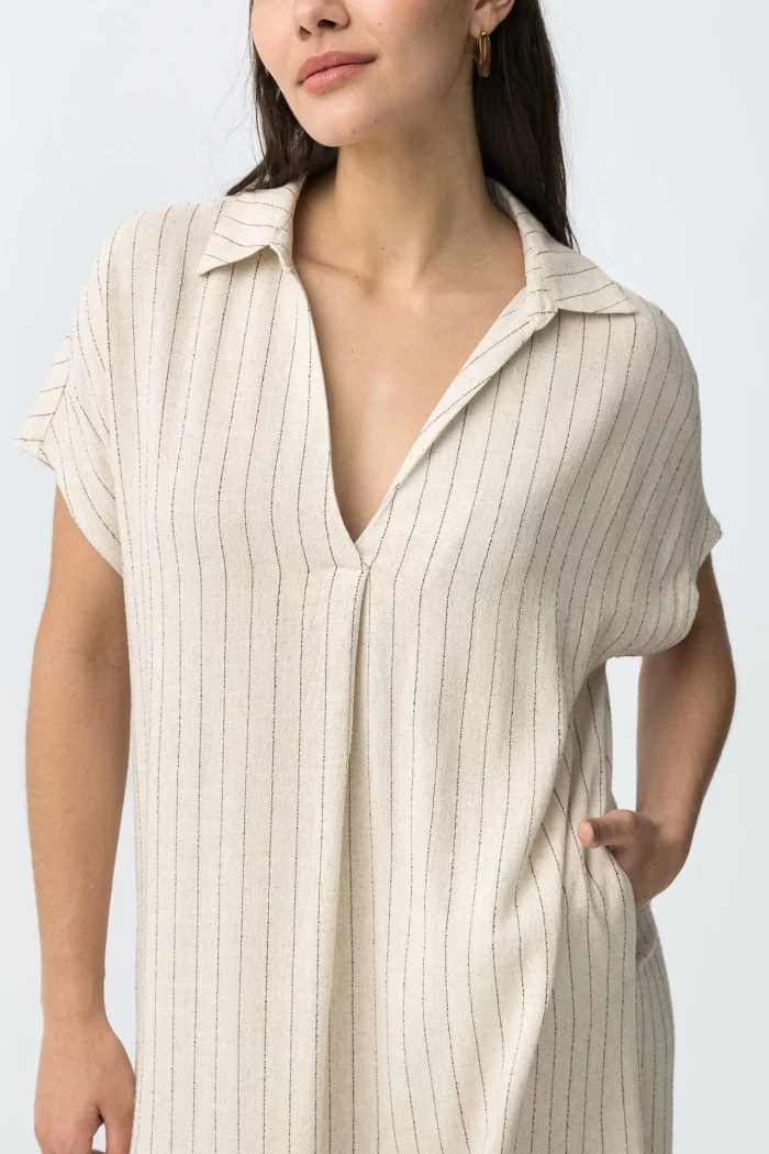 VESTIDO CAMISERO BEIGE MUJER 10064960 BRUNOS TIFFOSI