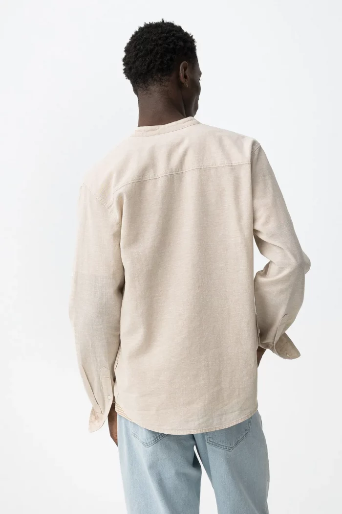 CAMISA BEIGE CUELLO MAO HOMBRE 10065634 BRUNOS TIFFOSI