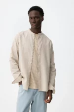 CAMISA BEIGE CUELLO MAO HOMBRE 10065634 BRUNOS TIFFOSI