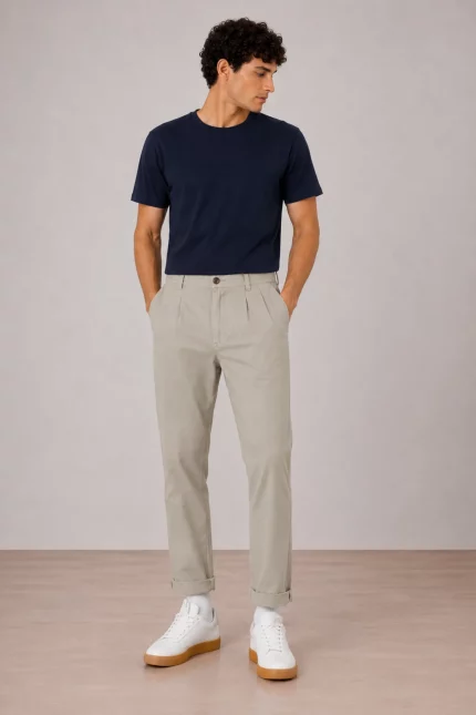 PANTALON LINO TAPERED HOMBRE 60-442 BRUNOS INDICODE