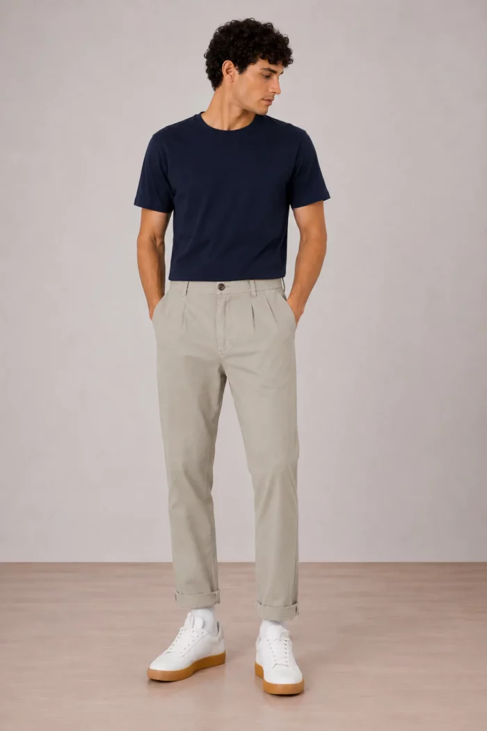 PANTALON LINO TAPERED HOMBRE 60-442 BRUNOS INDICODE