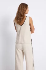 CHALECO BEIGE LINO MUJER 10068866 TIFFOSI BRUNOS