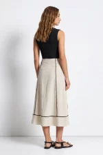 FALDA BEIGE LINO MUJER 10068884 TIFFOSI BRUNOS