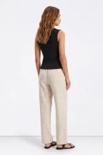 PANTALON WIDE CUADROS LINO MUJER 10068885 TIFFOSI BRUNOS