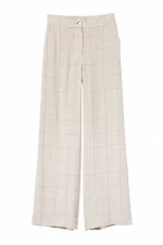 PANTALON WIDE CUADROS LINO MUJER 10068885 TIFFOSI BRUNOS
