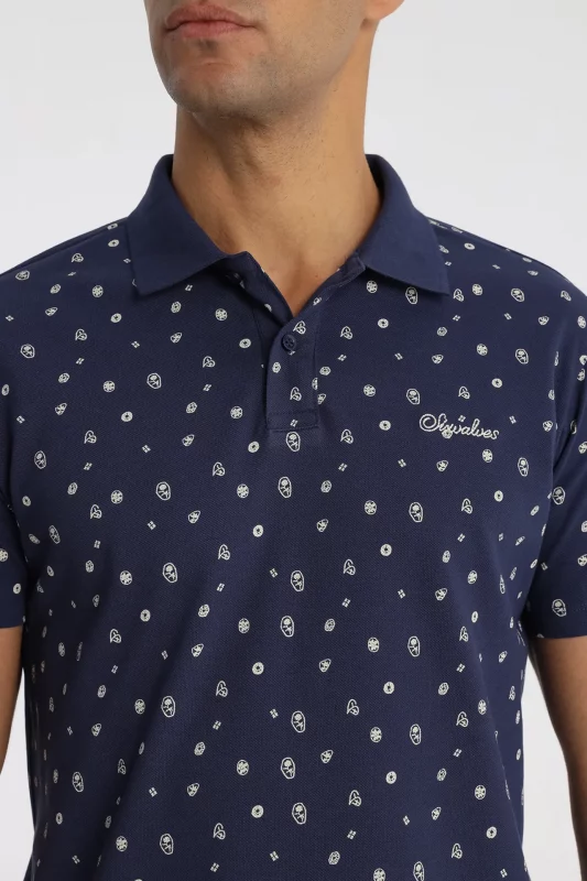 POLO MARINO MINI PRINT HOMBRE 530521691 SIXVALVES BRUNOS (2)