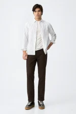 PANTALON CHINO MARRON CHOCOLATE RELAXED HOMBRE 10066884_295 TIFFOSI BRUNOS