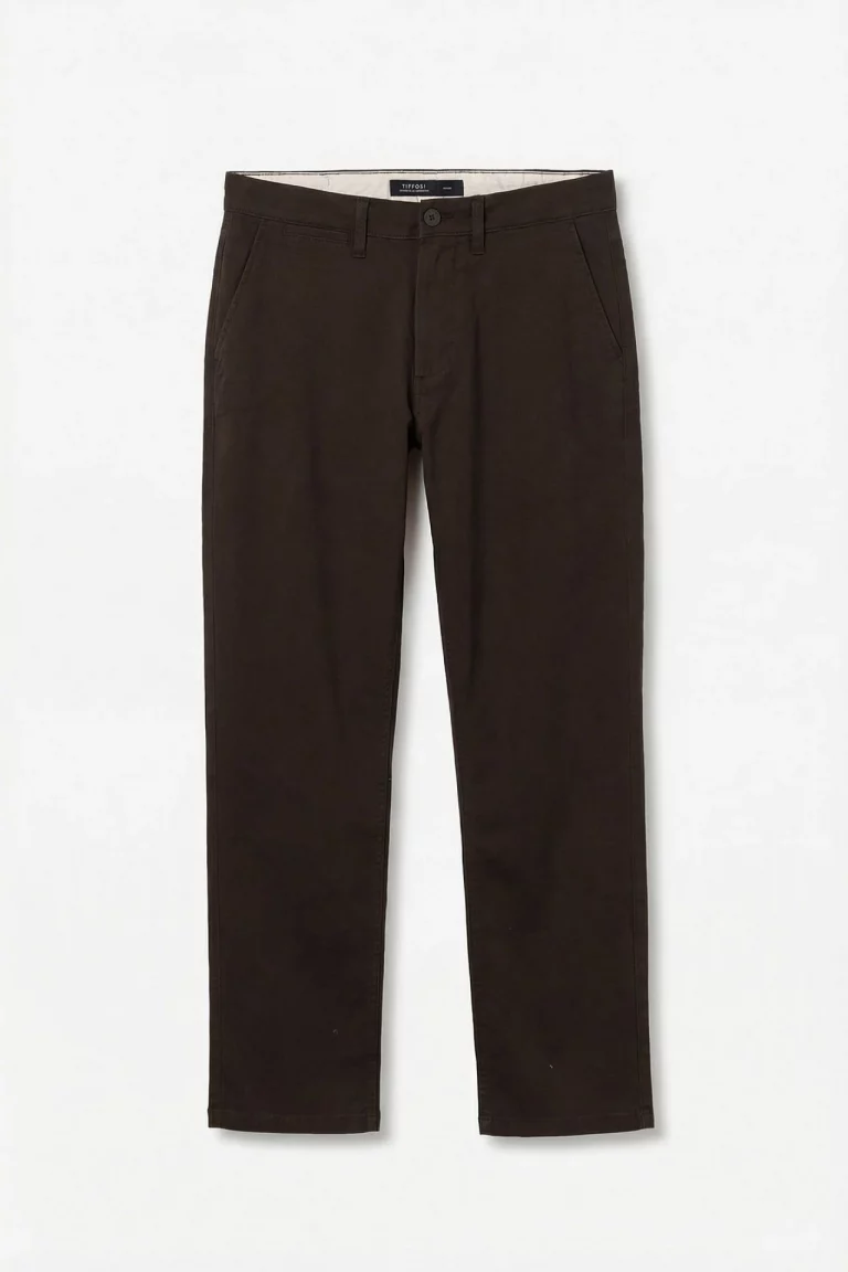 PANTALON CHINO MARRON CHOCOLATE RELAXED HOMBRE 10066884_295 TIFFOSI BRUNOS