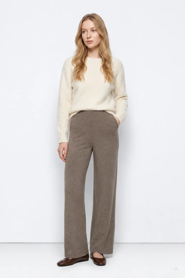 PANTALON PUNTO MARRON MUJER 10066863_184 TIFFOSI BRUNOS