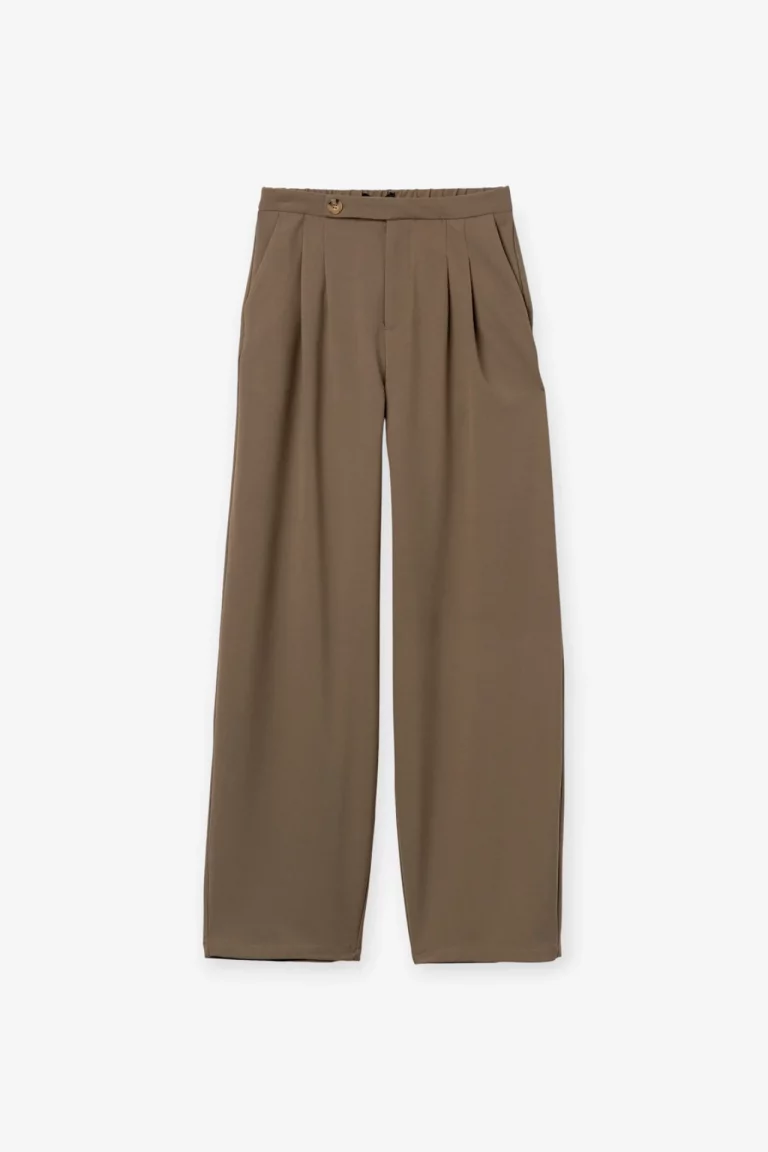 PANTALON VERDE WIDE VESTIR MUJER 10066853_810 TIFFOSI BRUNOS