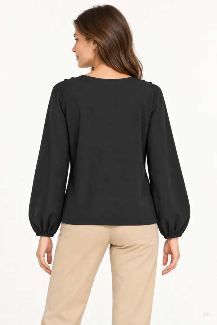 BLUSA CHORRERAS NEGRA MUJER 10067164 TIFFOSI BRUNOS