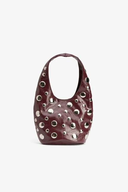 BOLSO TACHUELAS GRANATE MUJER 10067235_555 TIFFOSI BRUNOS (4)