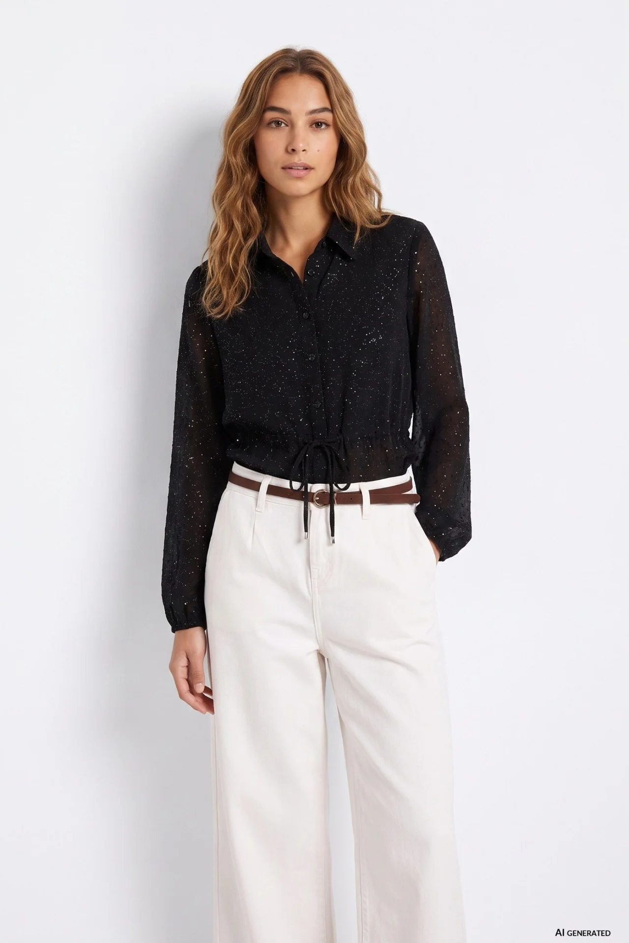 CAMISA NEGRA BRILLO MUJER 10067073 TIFFOSI BRUNOS (3) CAMISA NEGRA BRILLO MUJER 10067073 TIFFOSI BRUNOS (3)