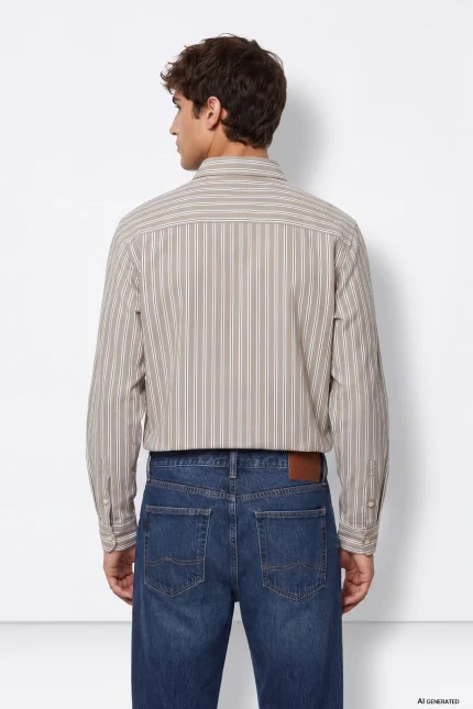 CAMISA RAYAS BEIGE HOMBRE 10068058 TIFFOSI BRUNOS (3)