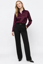 CAMISA SATINADA MORADA MUJER 10067026_552 TIFFOSI BRUNOS