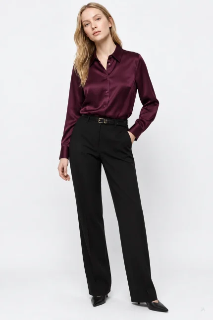 CAMISA SATINADA MORADA MUJER 10067026_552 TIFFOSI BRUNOS