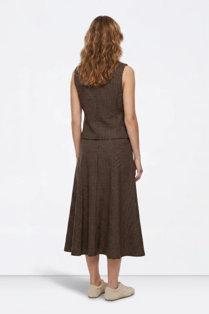 FALDA MIDI EVASE MUJER 10069214 TIFFOSI BRUNOS 4 FALDA MIDI EVASE MUJER 10069214 TIFFOSI BRUNOS (4)