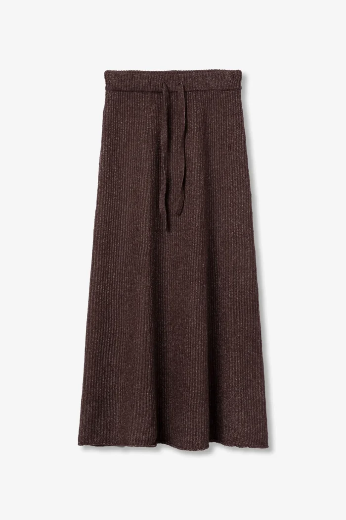 FALDA MIDI MARRON PUNTO MUJER 10067143_292 TIFFOSI BRUNOS (1)