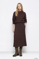 FALDA MIDI MARRON PUNTO MUJER 10067143_292 TIFFOSI BRUNOS (1)