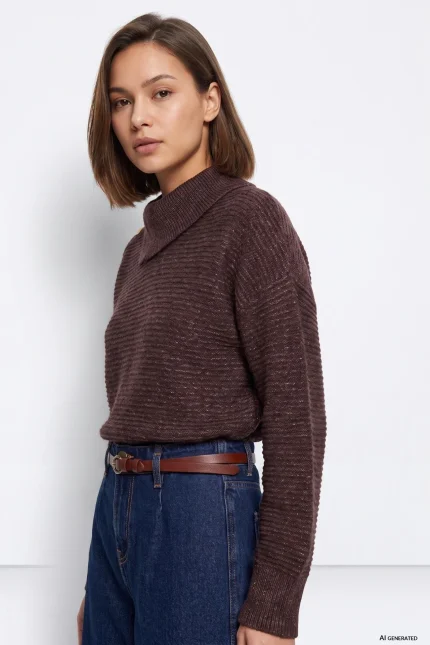 JERSEY MARRON CUELLO ASIMETRICO MUJER 10067443 292 TIFFOSI BRUNOS 1 JERSEY MARRÓN CUELLO ASIMETRICO MUJER 10067443_292 TIFFOSI BRUNOS (1)