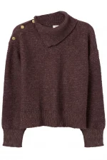 JERSEY MARRÓN CUELLO ASIMETRICO MUJER 10067443_292 TIFFOSI BRUNOS (1)