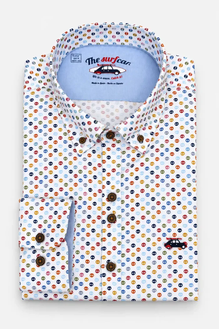 CAMISA CALAVERAS HOMBRE 262058 THE SURFCAR BRUNOS (1)