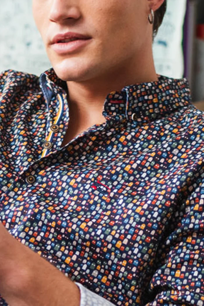 CAMISA FANTASMAS COMECOCOS HOMBRE 262057 THE SURFCAR BRUNOS (2)