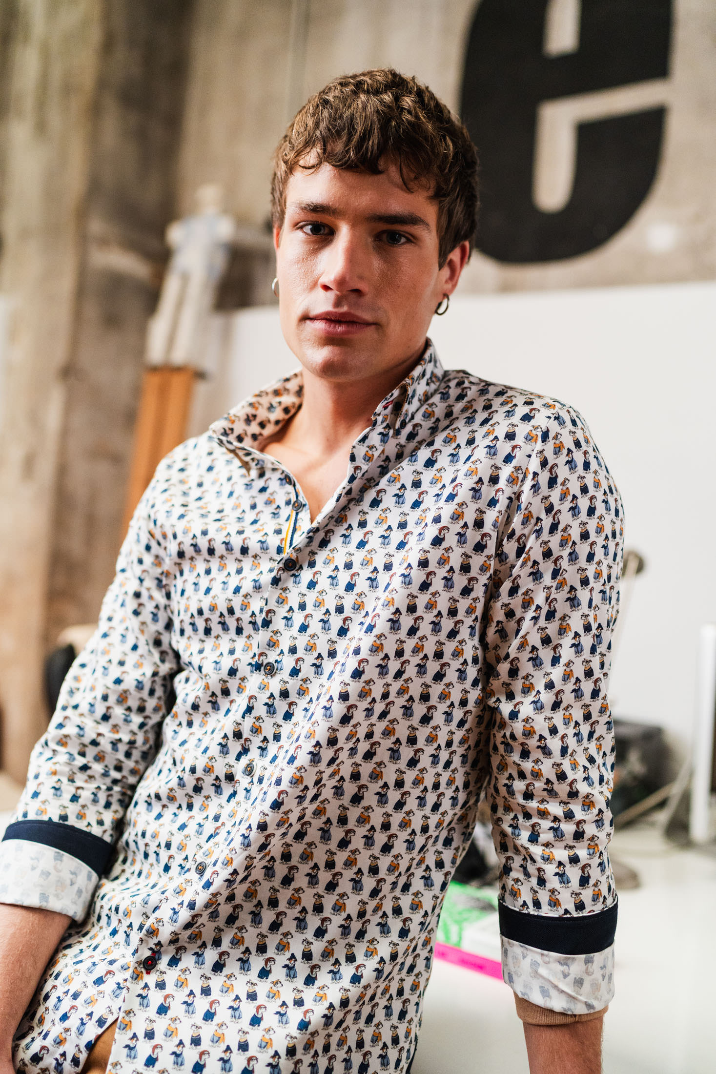 CAMISA PERRETES HOMBRE 262051 THE SURFCAR BRUNOS (1) CAMISA PERRETES HOMBRE 262051 THE SURFCAR BRUNOS (2)