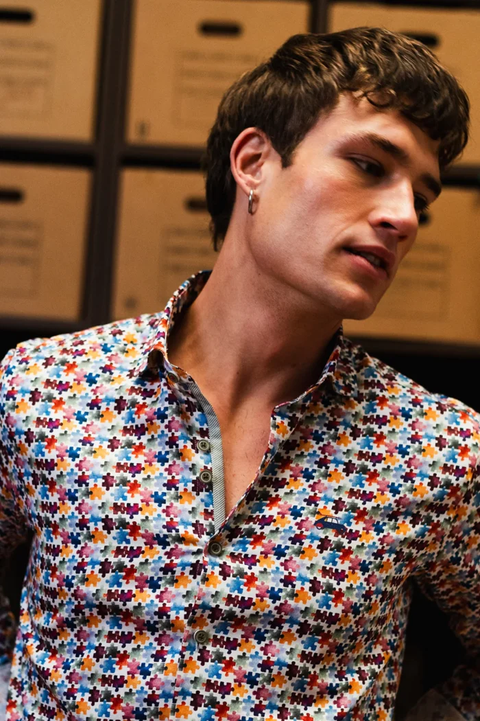 CAMISA PUZZLE HOMBRE 262044 THE SURFCAR BRUNOS (1)