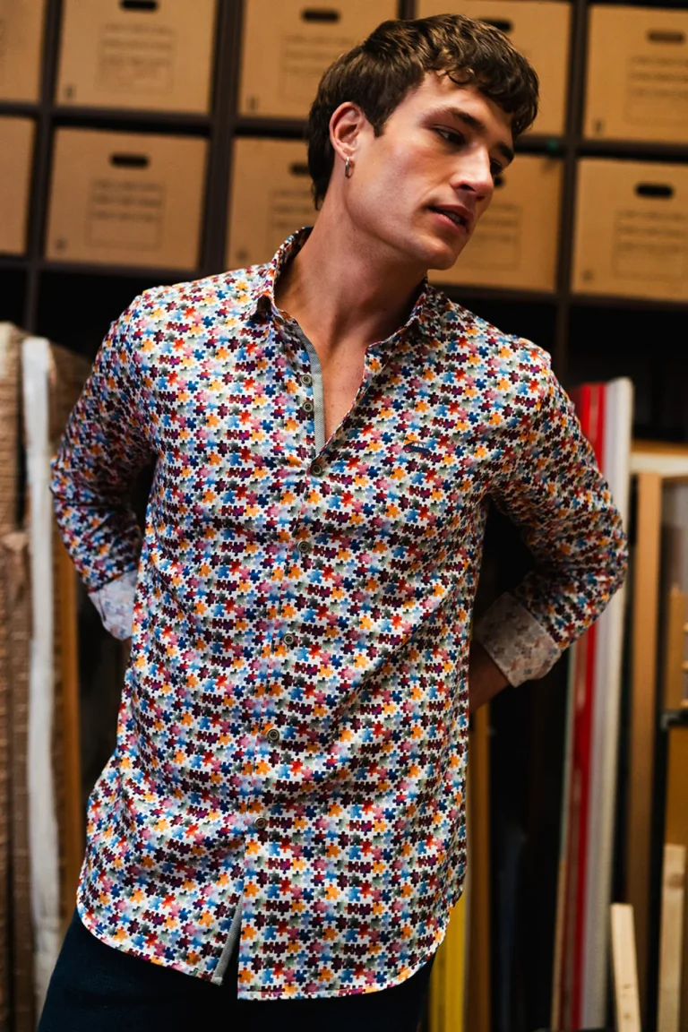 CAMISA PUZZLE HOMBRE 262044 THE SURFCAR BRUNOS (1)