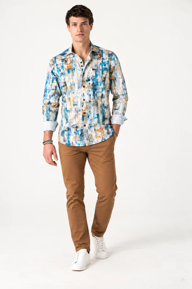 CAMISA VAN GOGH HOMBRE 262084 THE SURFCAR BRUNOS (1)