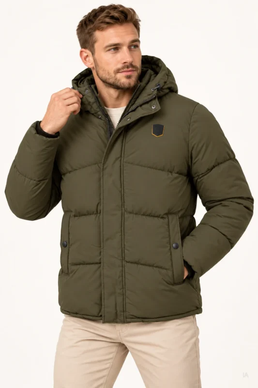 CHAQUETA VERDE HOMBRE IN1000093 INDICODE BRUNOS (1)