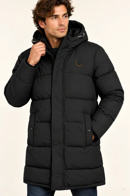 PARKA NEGRA HOMBRE IN1000094 INDICODE BRUNOS