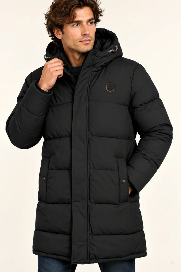 PARKA NEGRA HOMBRE IN1000094 INDICODE BRUNOS