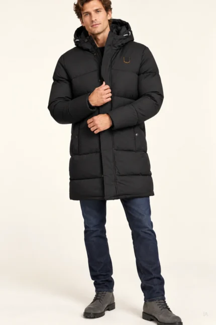 PARKA NEGRA HOMBRE IN1000094 INDICODE BRUNOS